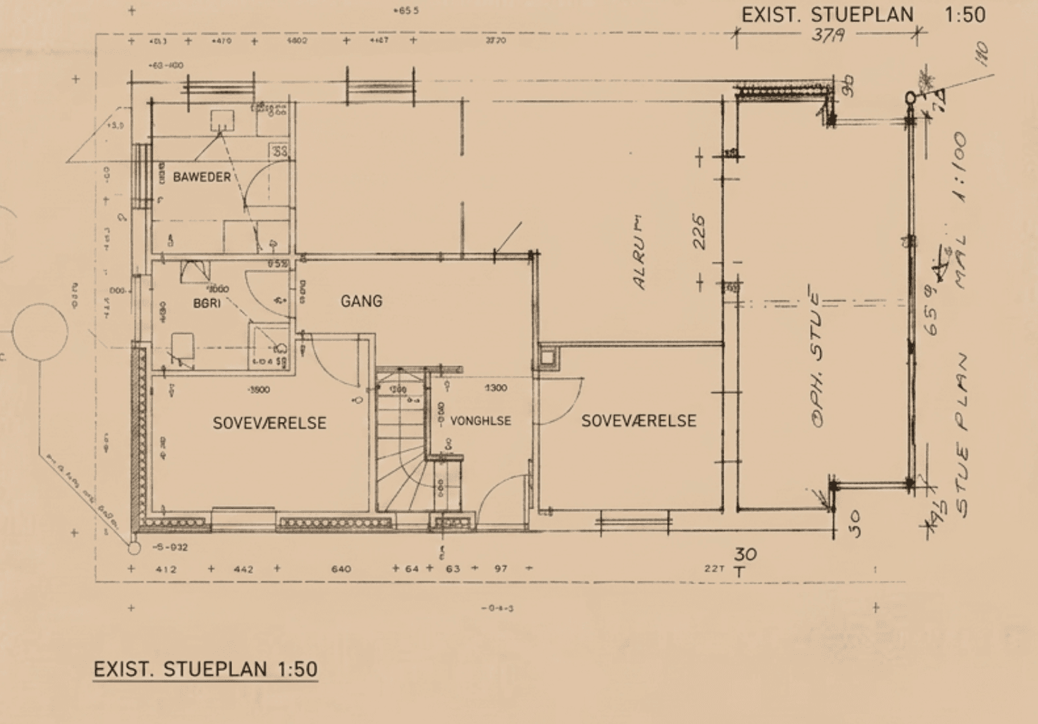 Plantegning, stueplan